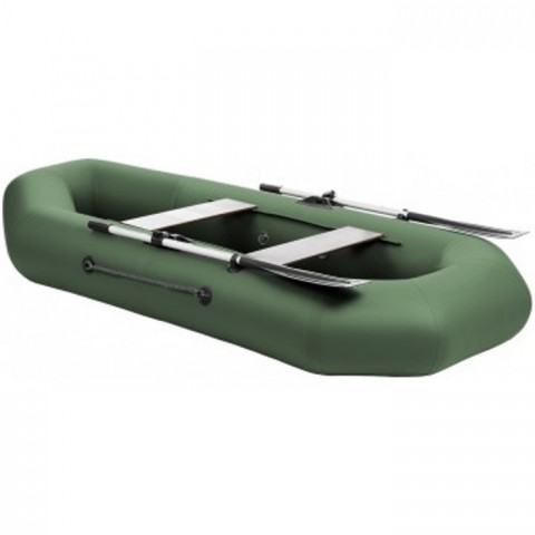 Лодка Тонар Шкипер А260 надувное дно (зеленый)