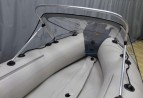 Носовой тент прозрачный для лодки ПВХ 300-360 + дуга для троллинга